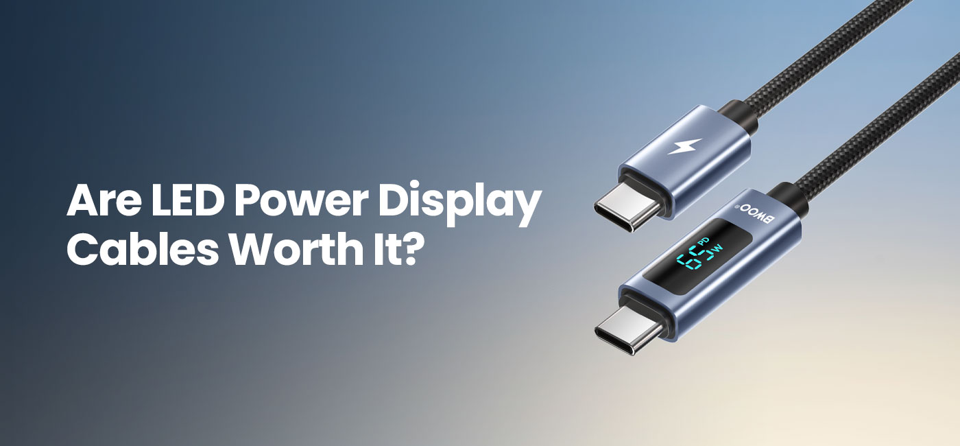 Data Cable with LED Display