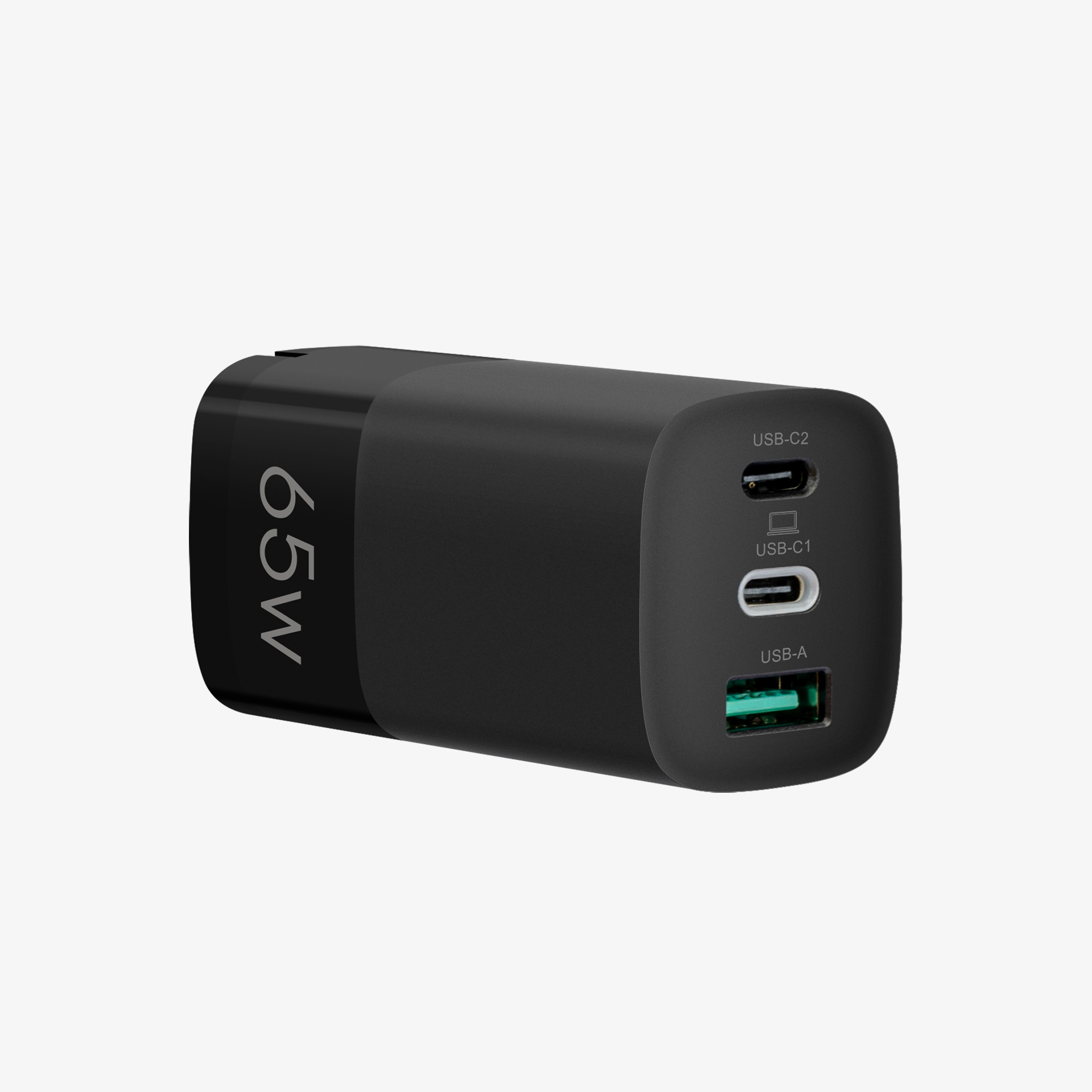 65W GaN folding travel charger