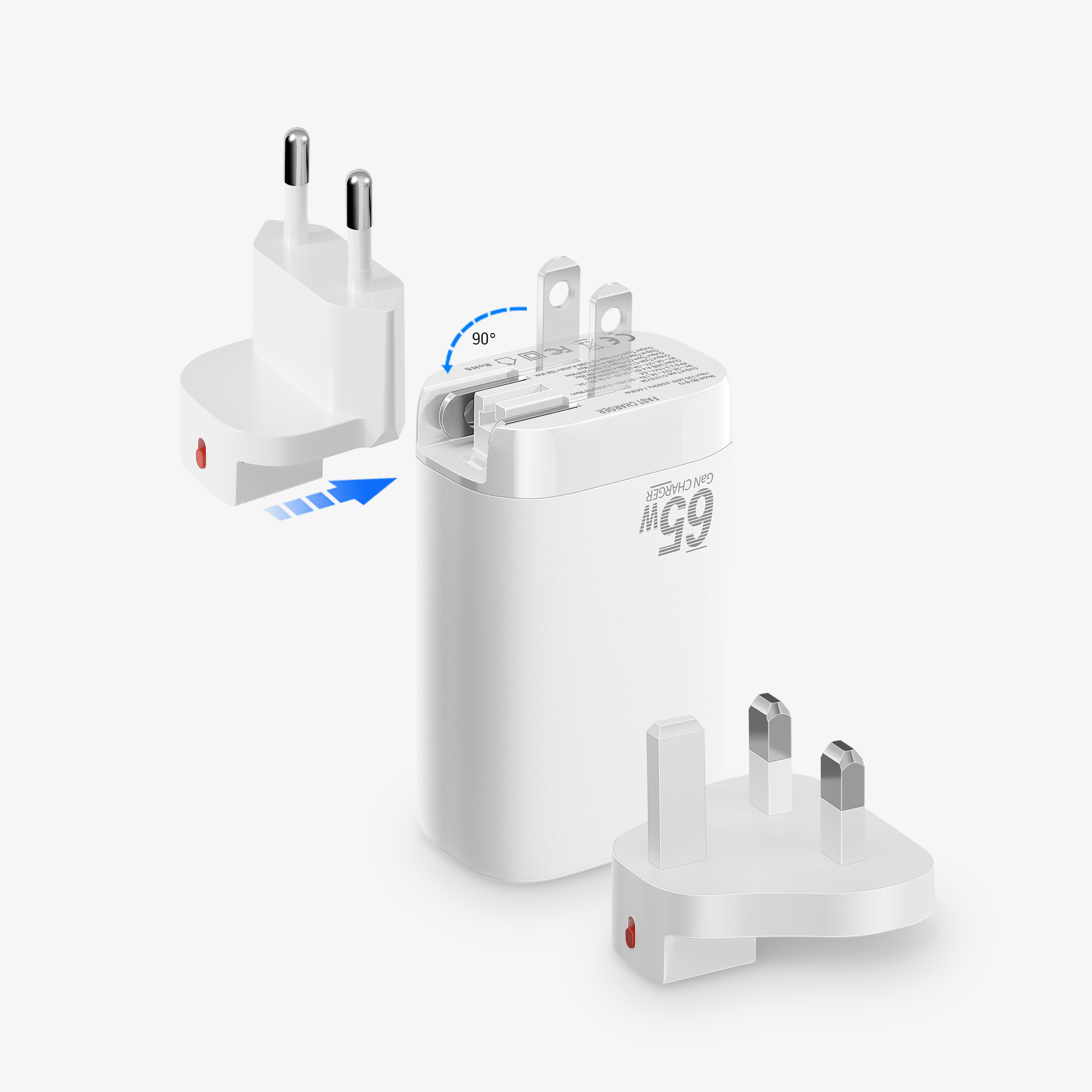 three outputs GaN wall charger