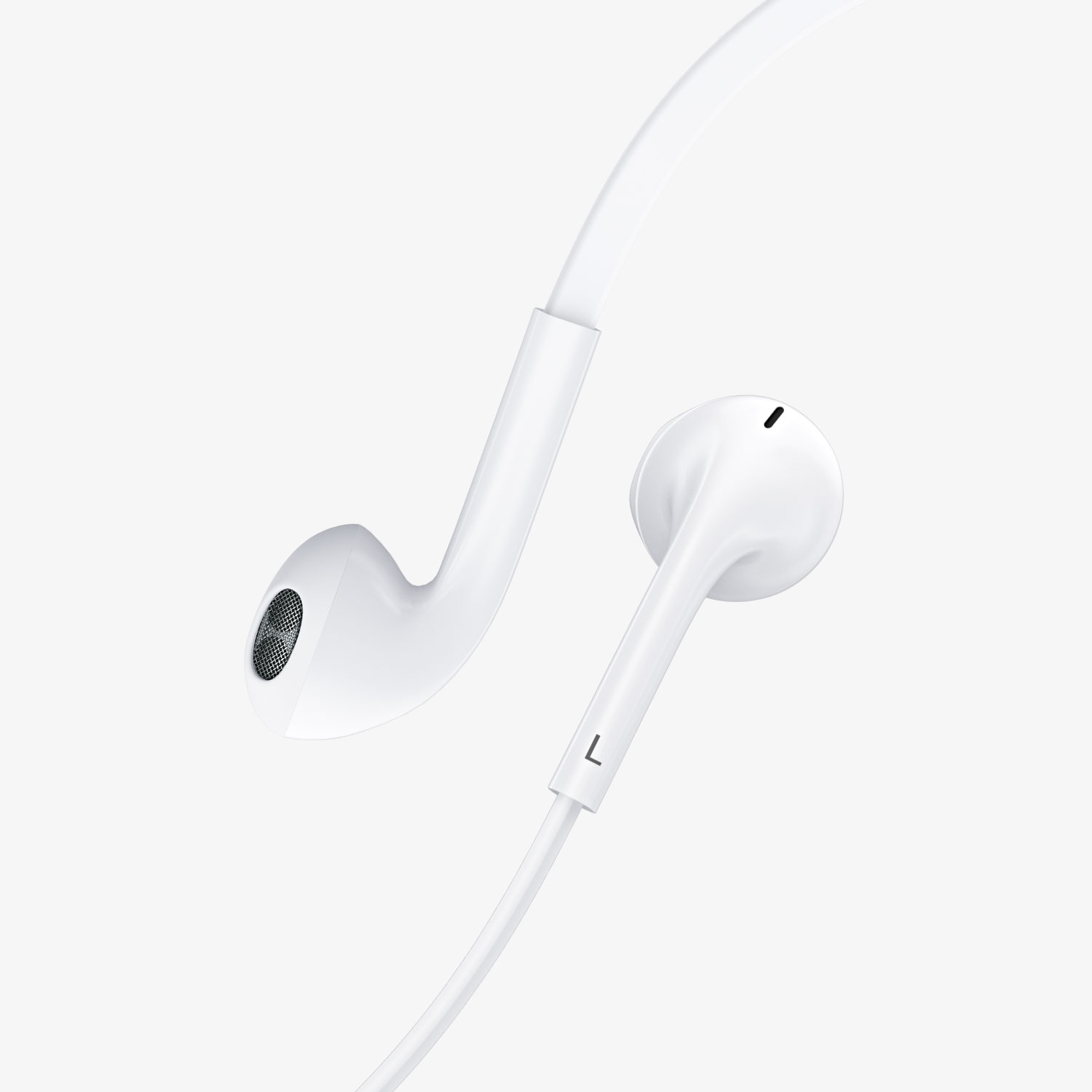 half in ear wired headphones