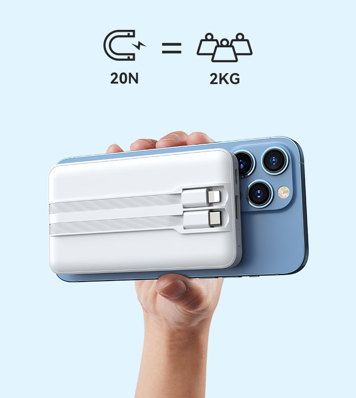 magnetic external battery pack