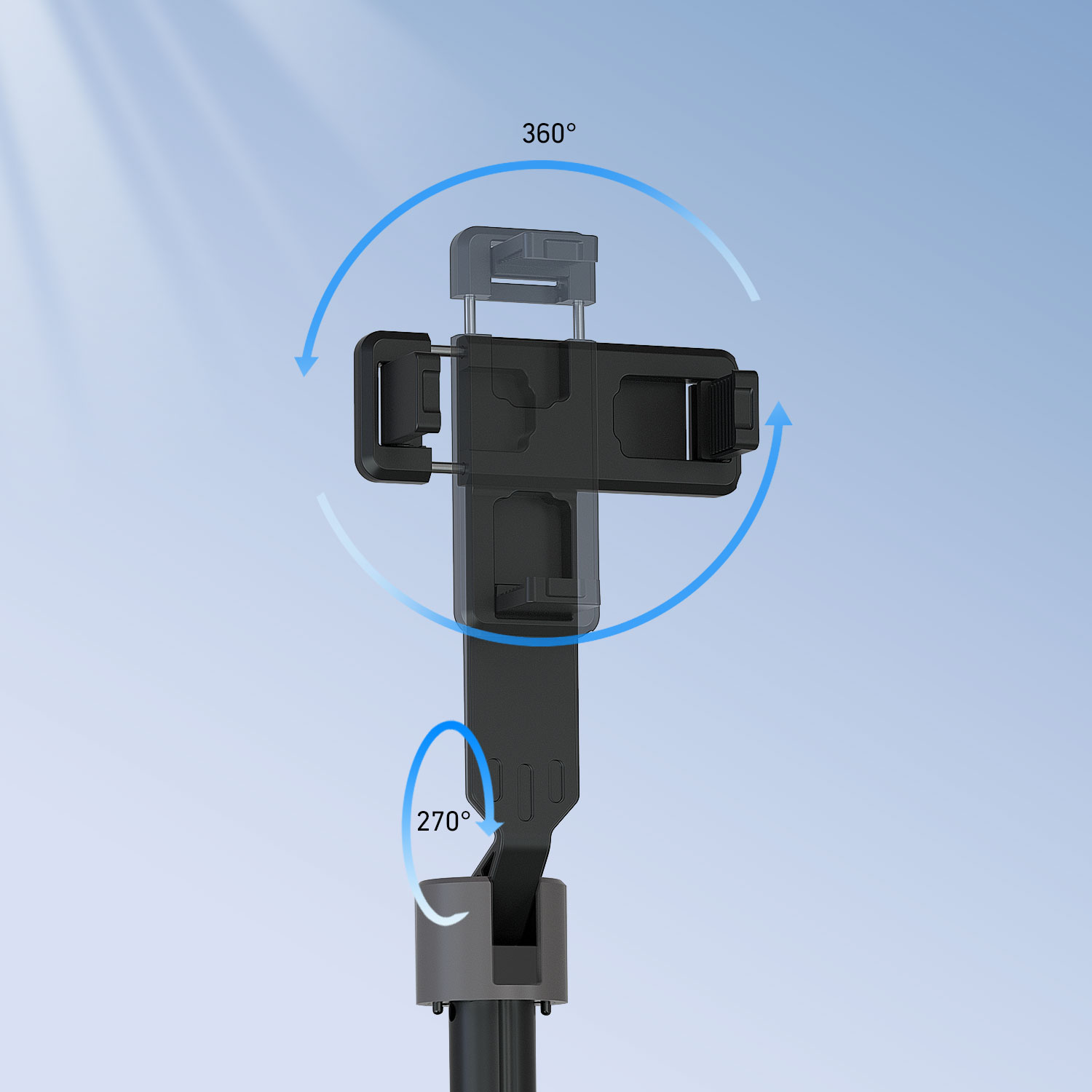 360 rotating selfie stick