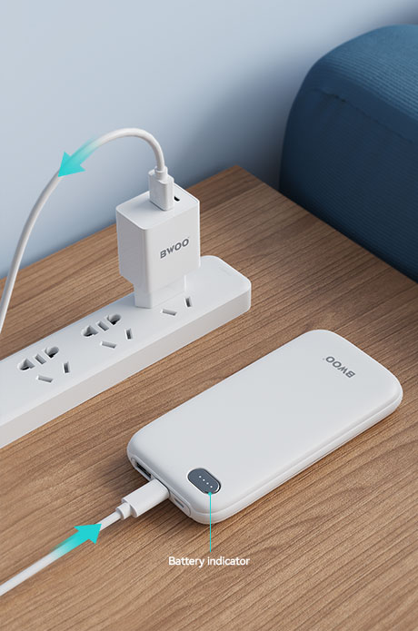 power bank with power display