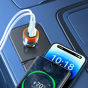 CC85 transparent car charger -300