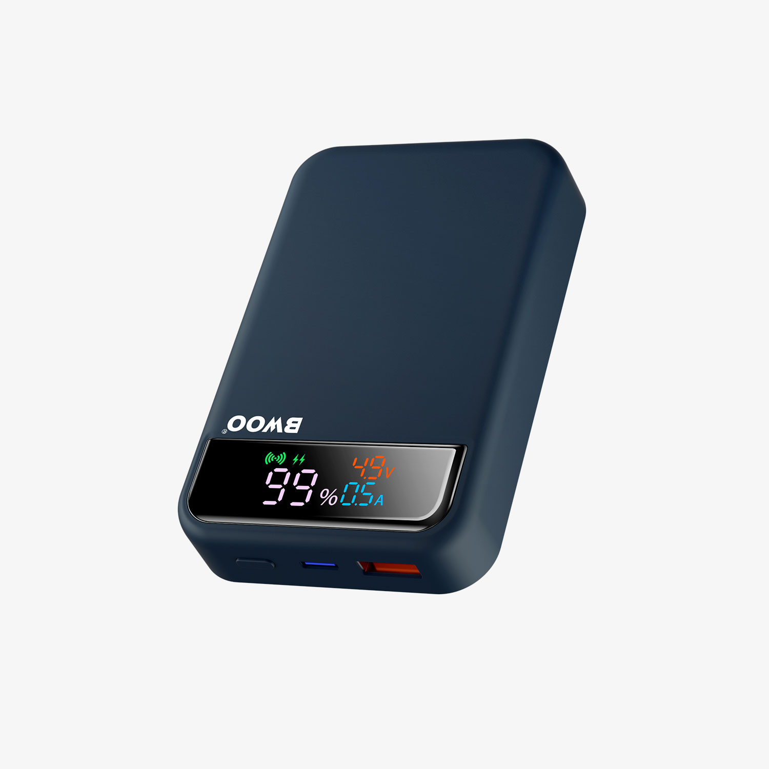 digital display magnetic charging power bank