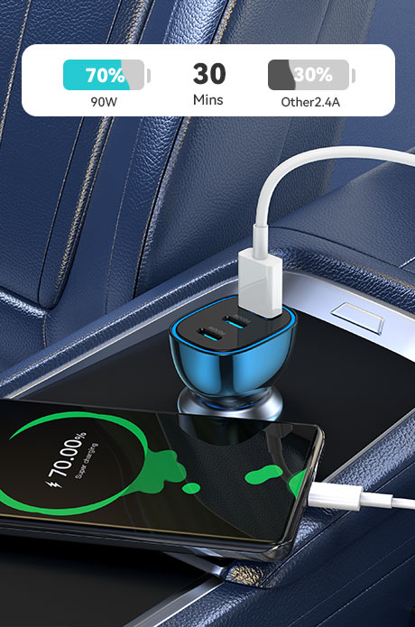 3 port USB-C car charger9