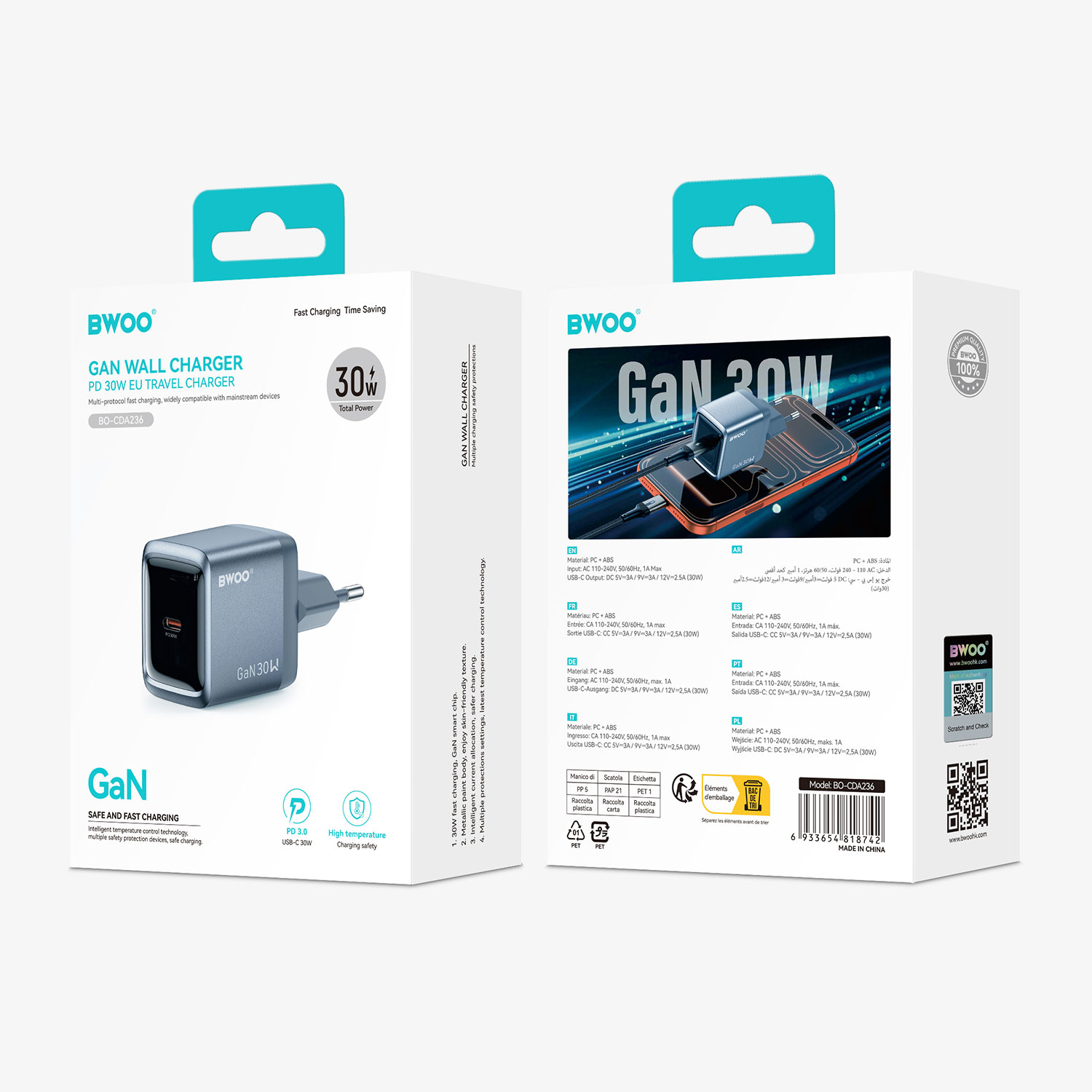 BO-CDA236 GaN Charger Package