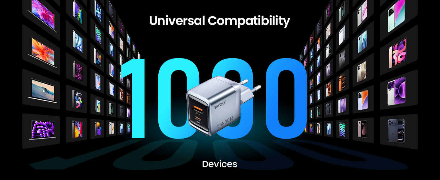 BO-CDA237 GaN Charger with Universal Compatibility