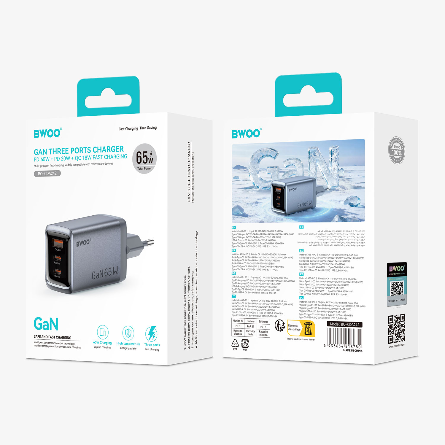 BO-CDA242 GaN Charger Package