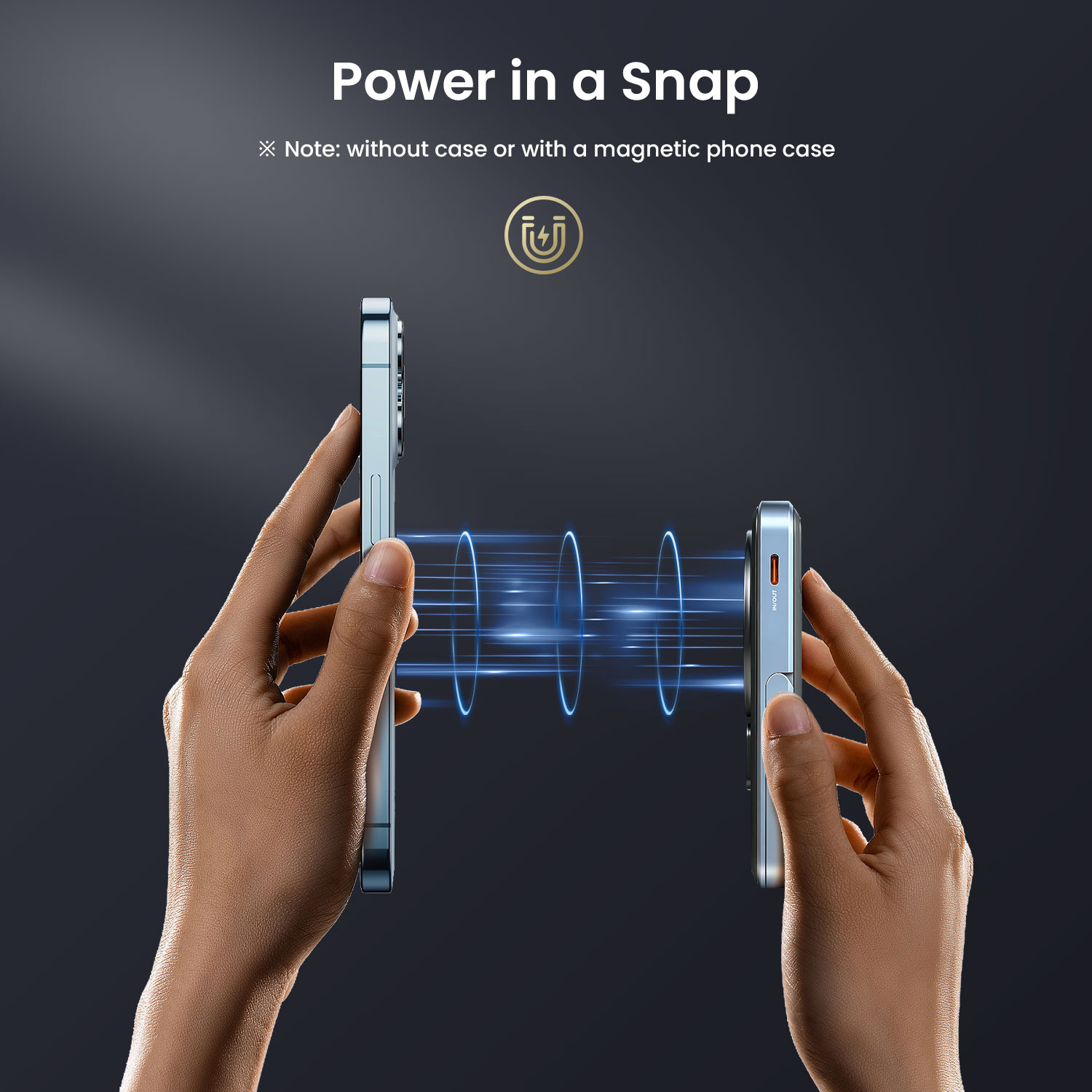 Magnetic Power Bank Snap to Charge