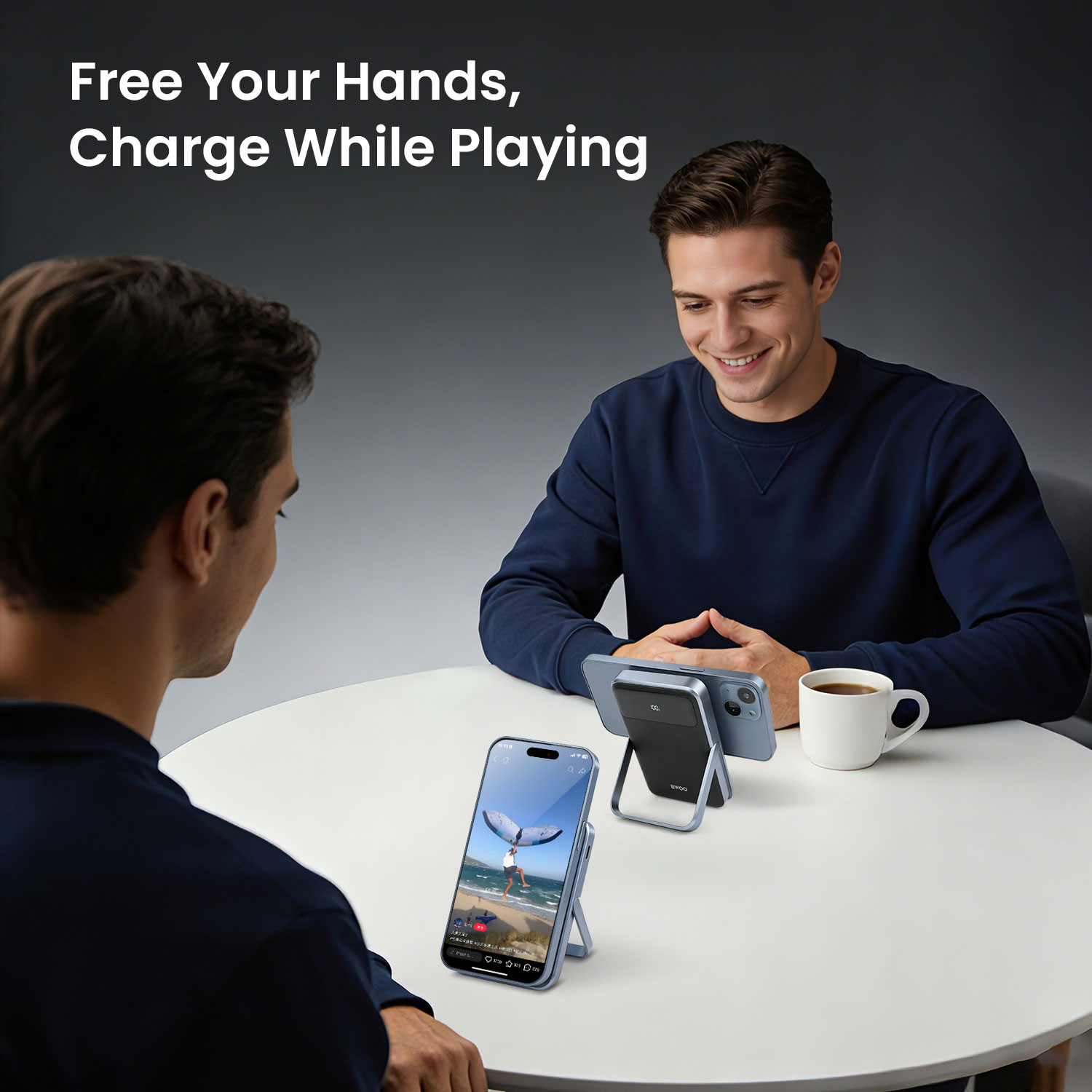 Power Bank with Hand-Free Holder