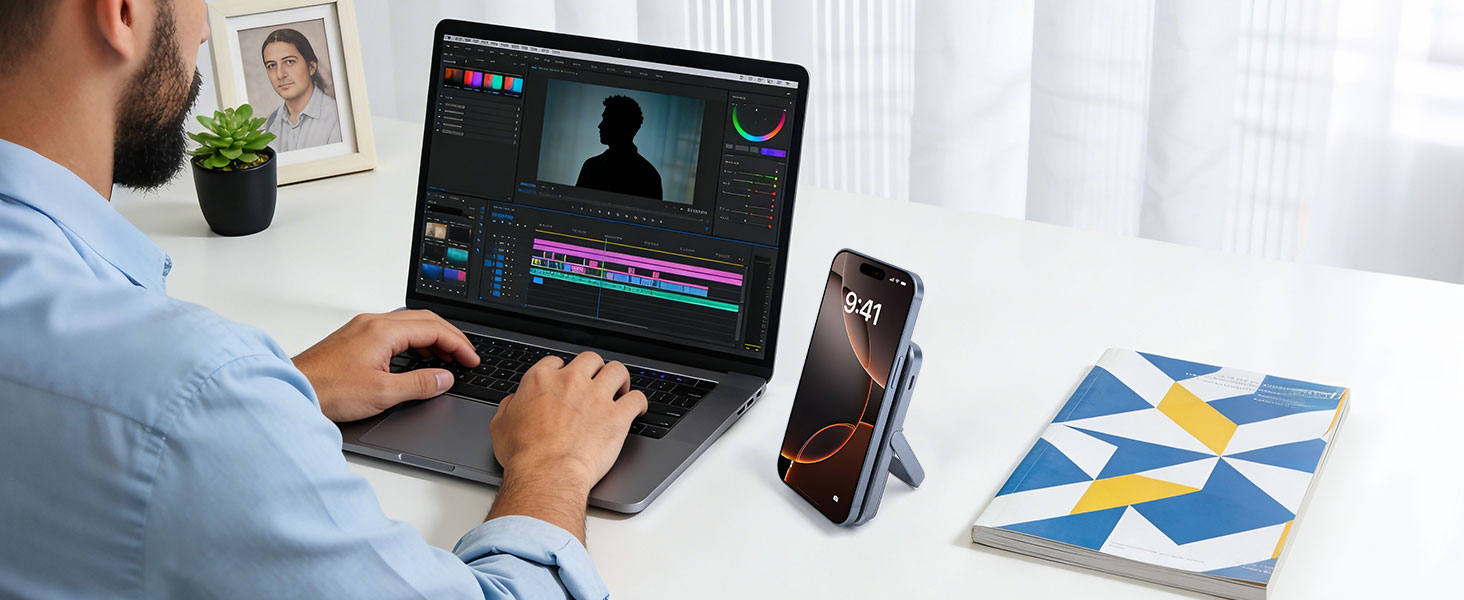 Magnetic Power Bank with Stable Stand