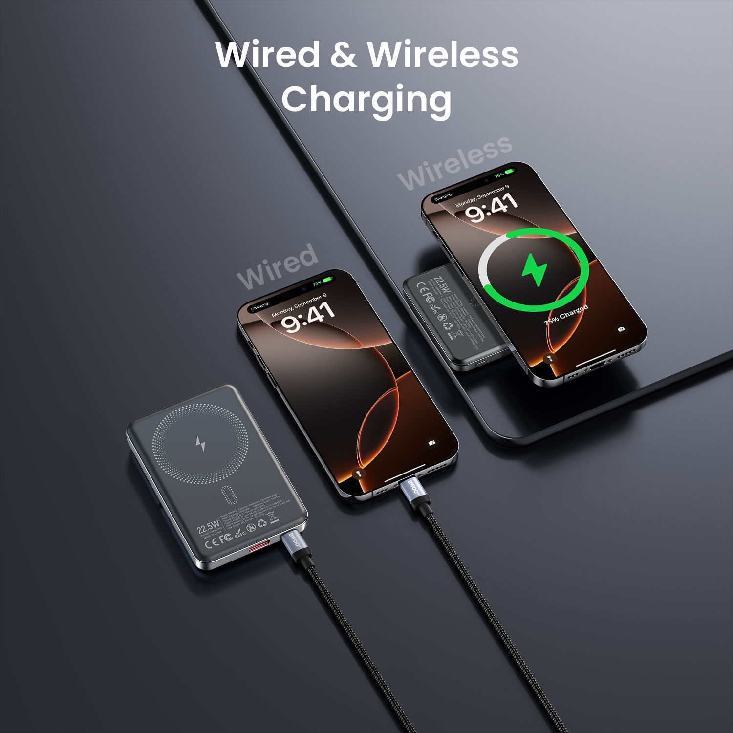 BO-P82 Wired & Wireless Charging Power Bank