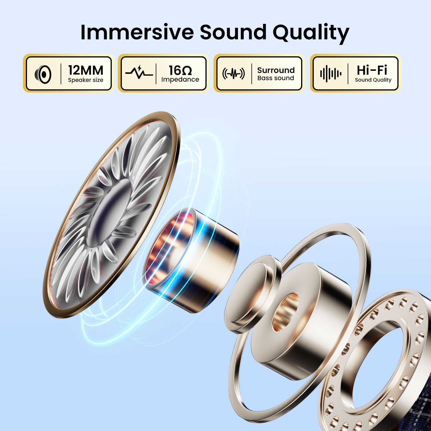 Open Ear Earphones with Immersive Sound Quality