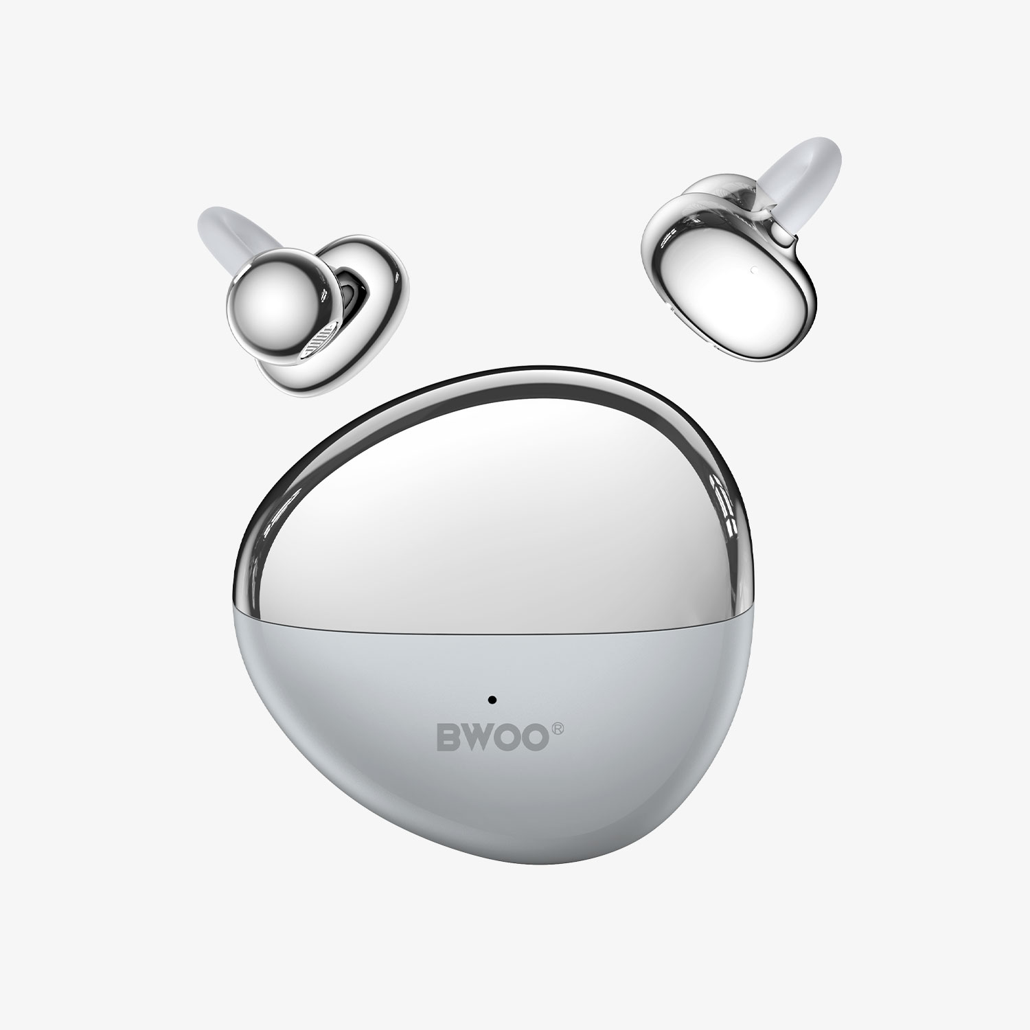 BWOO Open Ear Clip Earphones BT 6.0 White