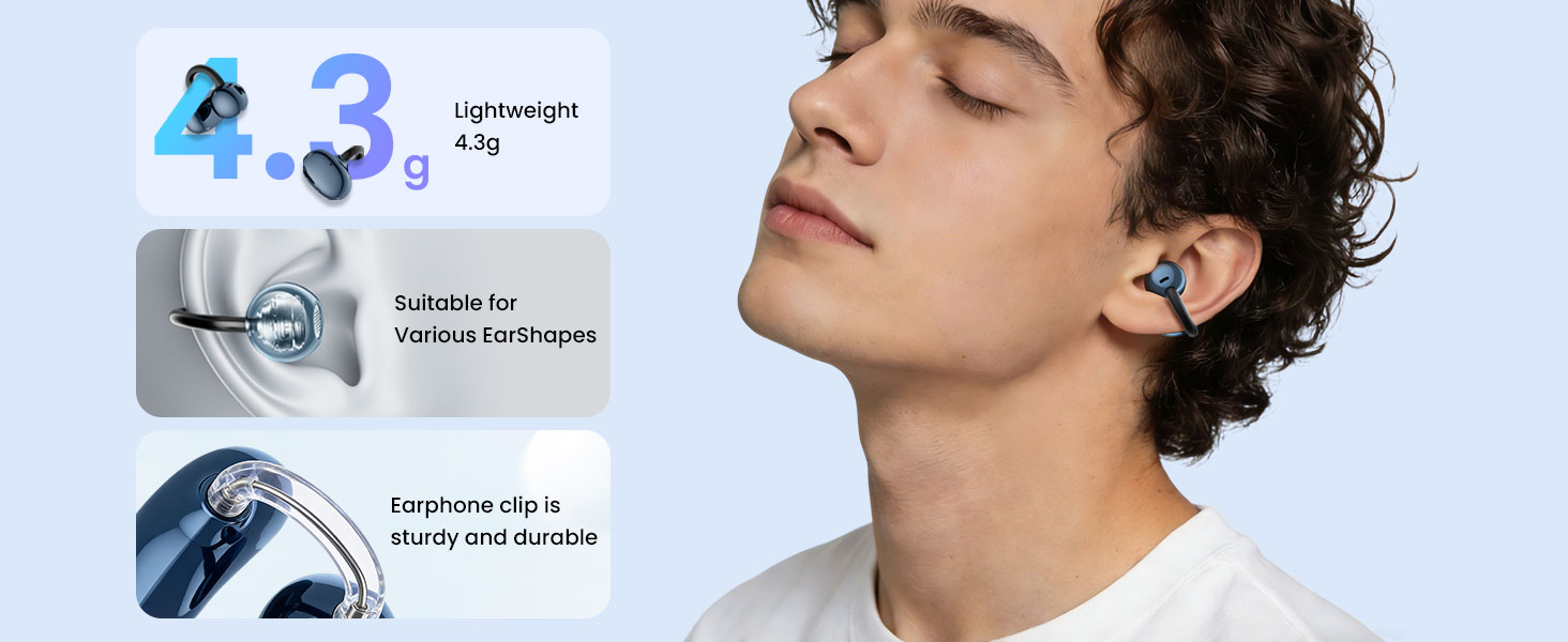 Lightweight Open Ear Earphones