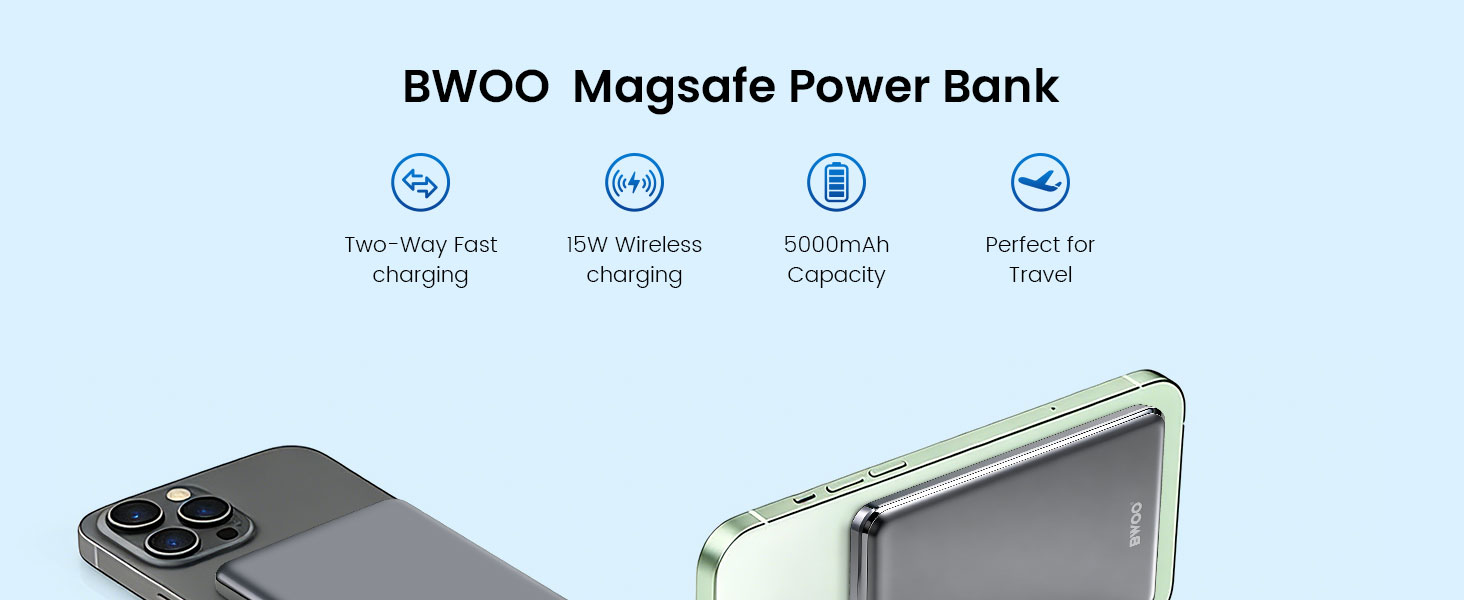 BWOO 5000mAh Magsafe Power Bank