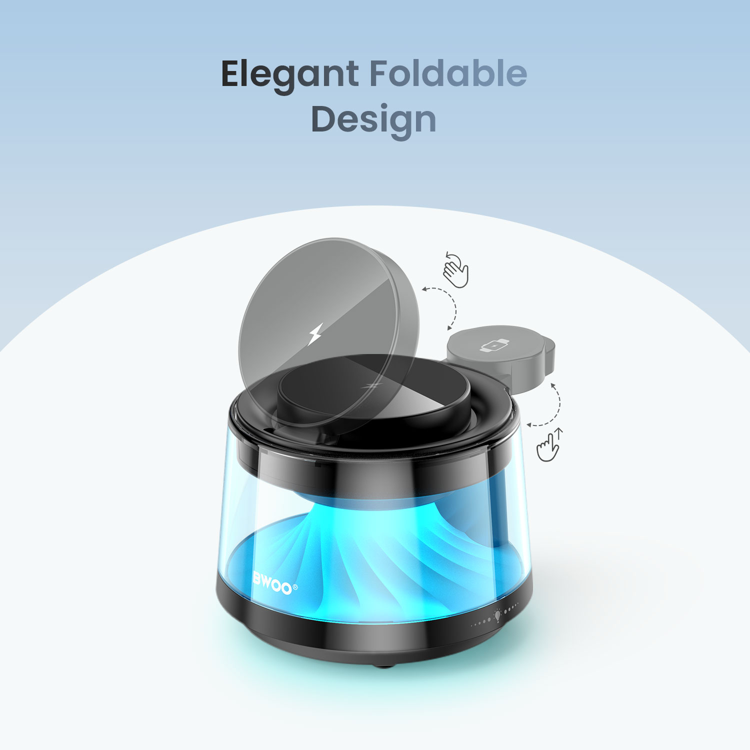 Wireless Charger with Elegant Foldable Design