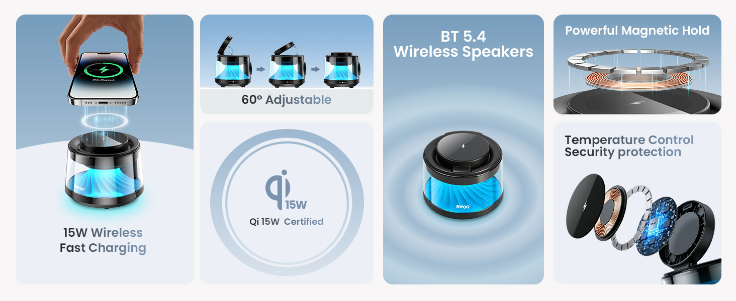 5 in 1 Magnetic Charging Station Features