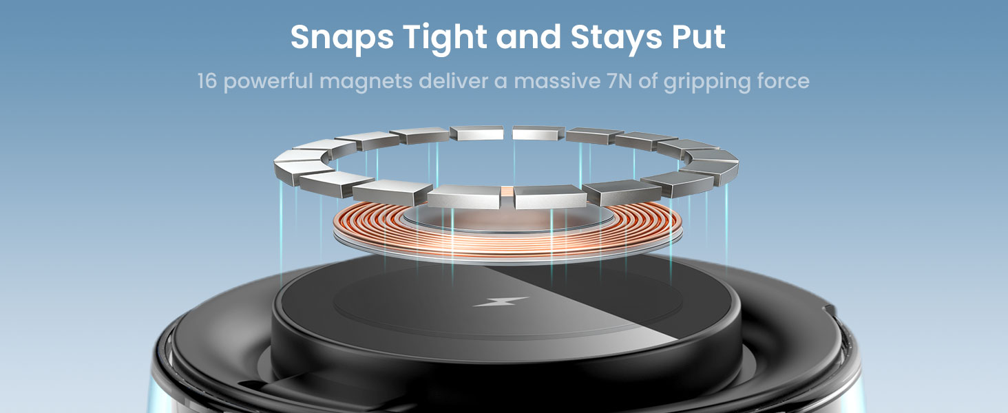 BO-WL25 Wireless Charging Station with Strong Attrachment