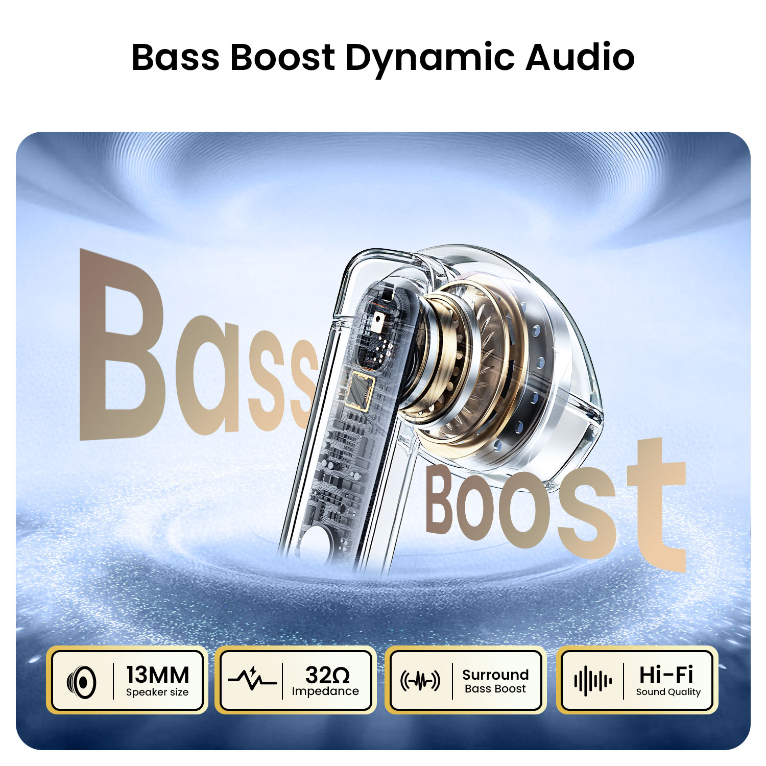 BO-BW41 Wireless Earphone with Bass Boost Dynamic Audio