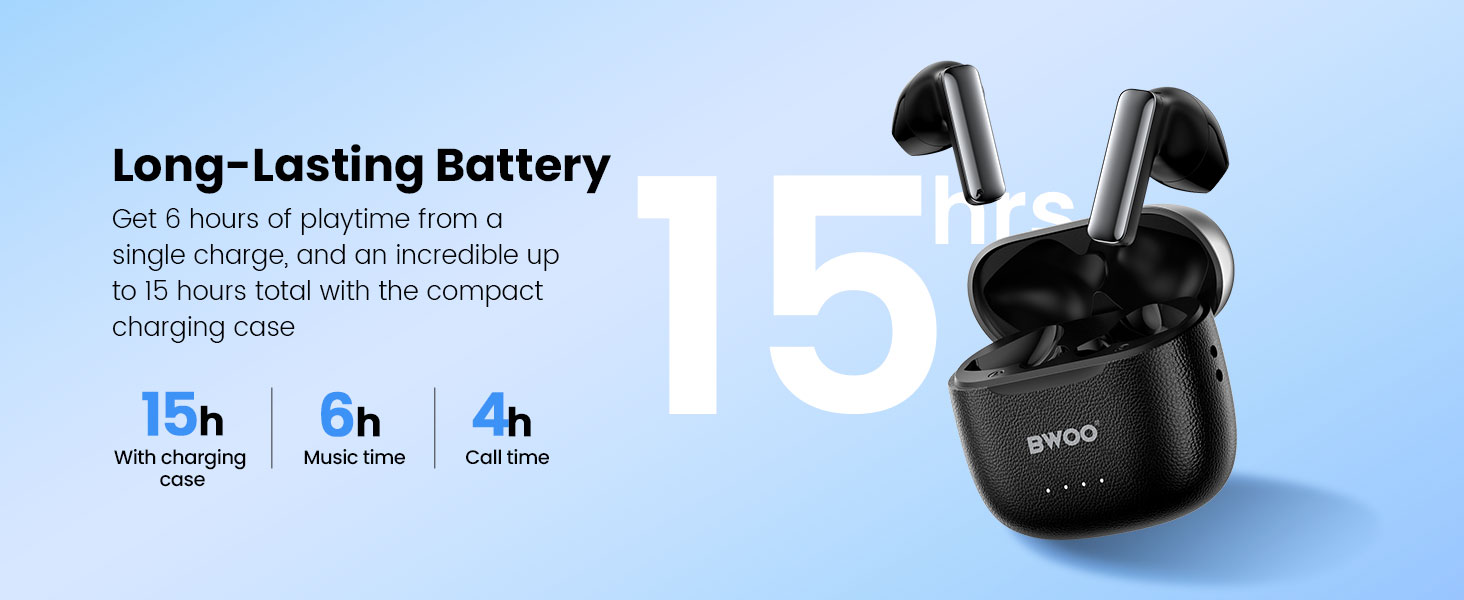 BO-BW41 ENC Wireless Earbuds with Long-Lasting Battery