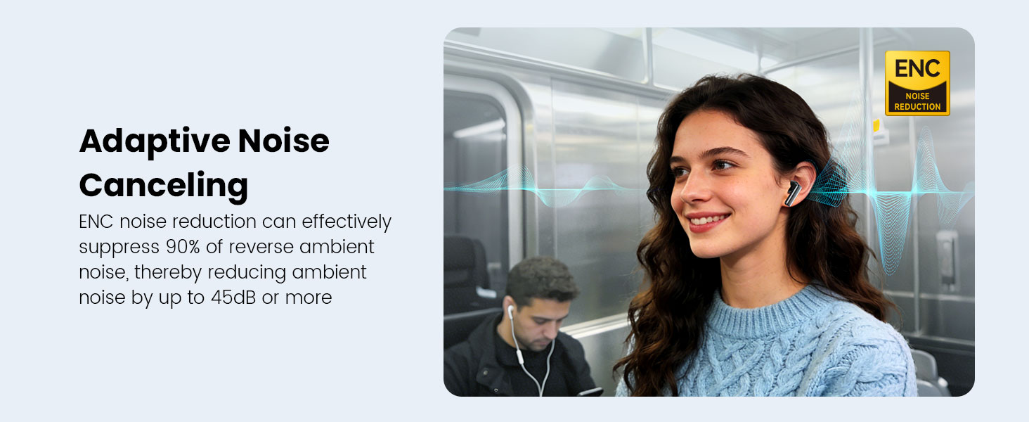 BO-BW41 ENC Wireless Earbuds Adaptive Noise Canceling