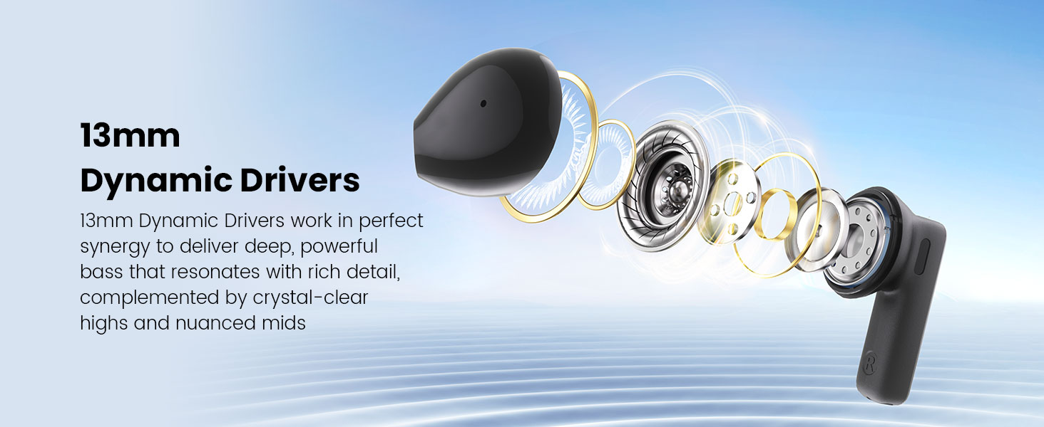 BO-BW41 ENC Wireless Earbuds with 13mm Dynamic Driver