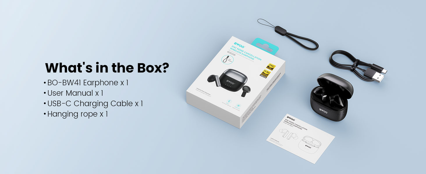 BO-BW41 ENC Wireless Earbuds User Manual