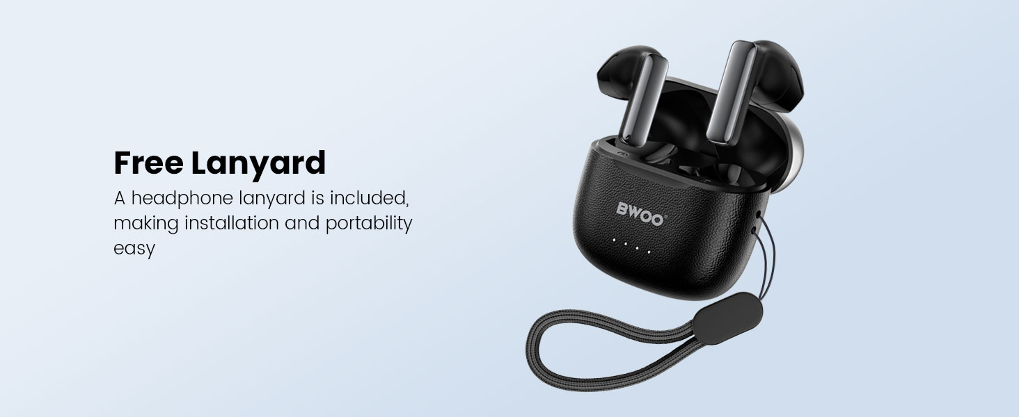 BO-BW41 ENC Wireless Earbuds with Lanyard