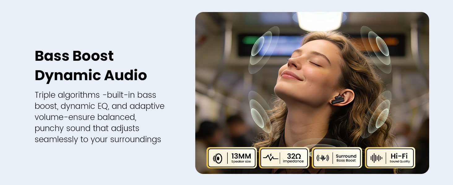 BO-BW40 Wireless Headphone with Bass Boost Dynamic Audio