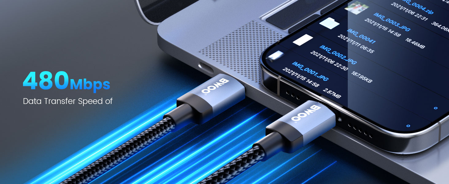 BO-X401CC USB-C Cable with Fast Transfer Speed