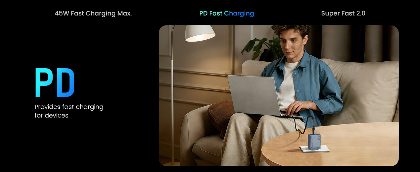 BO-CDA255 PD Fast Charging USB-C Charger