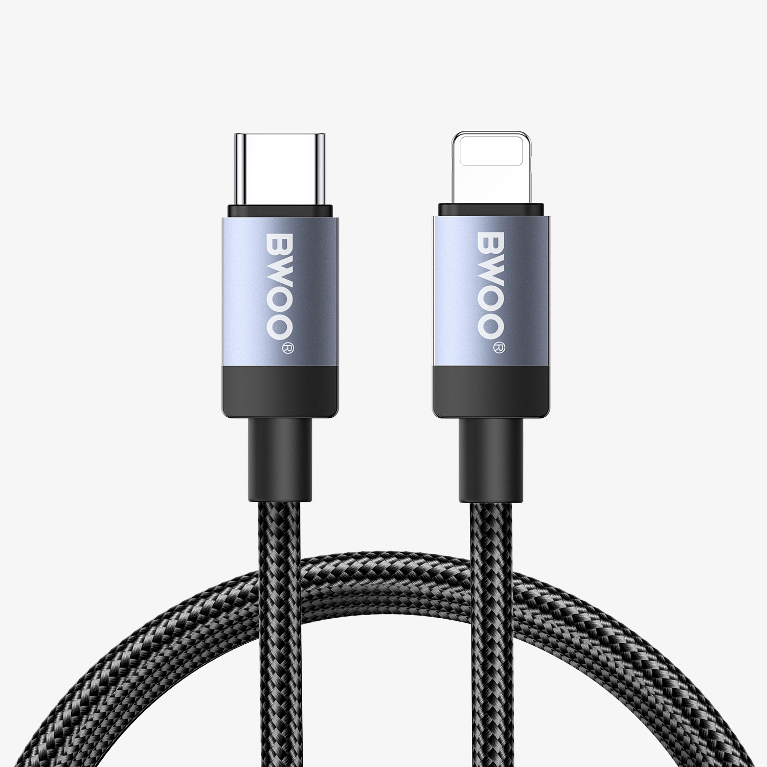 30W USB-C to Lightning Cable Black