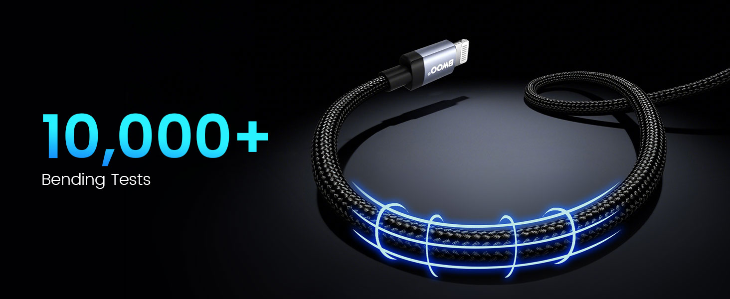 BO-X401L 15W Lightning Cable Pass Bending TEst