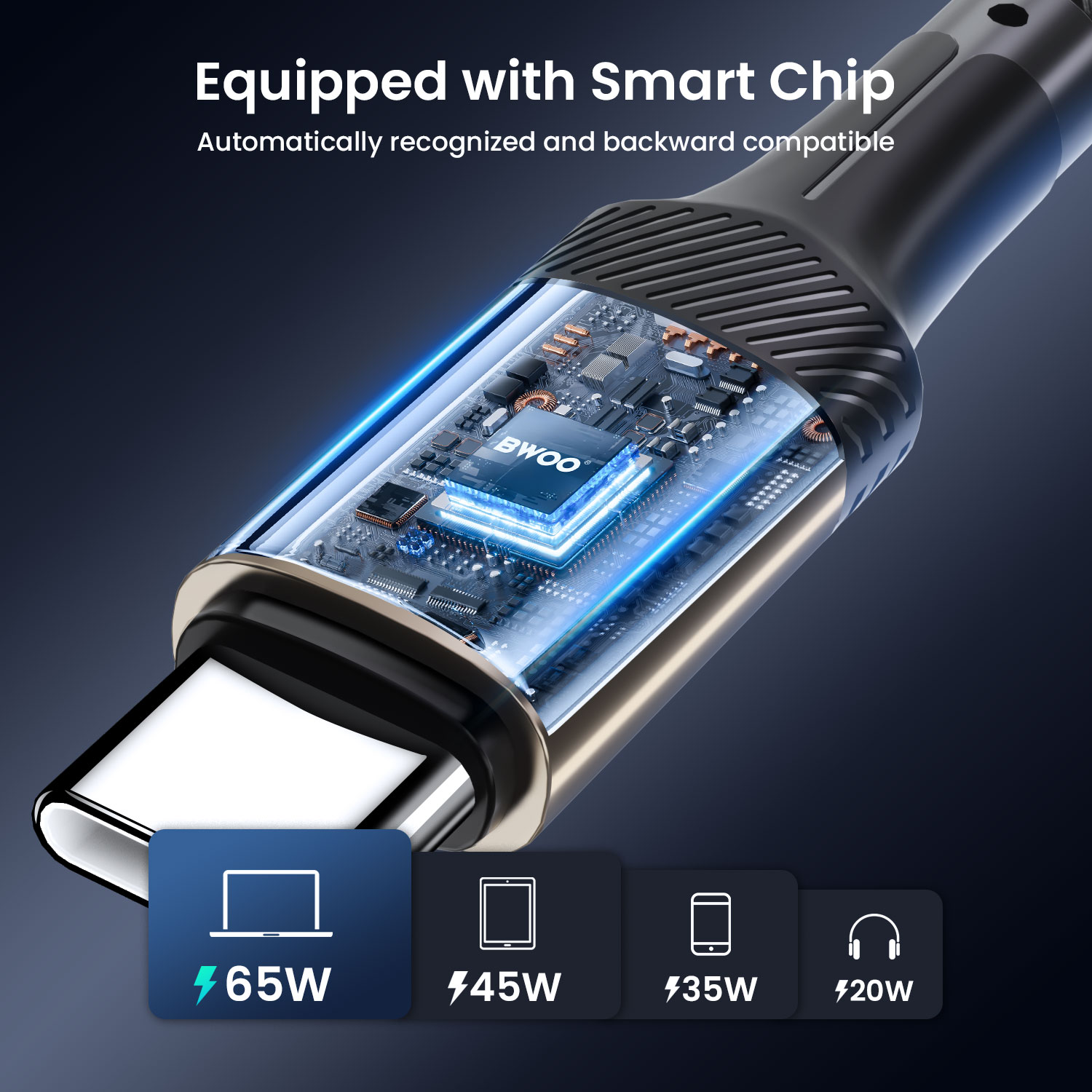 BO-X330CC 65W USB-C Cable with Smart Chip