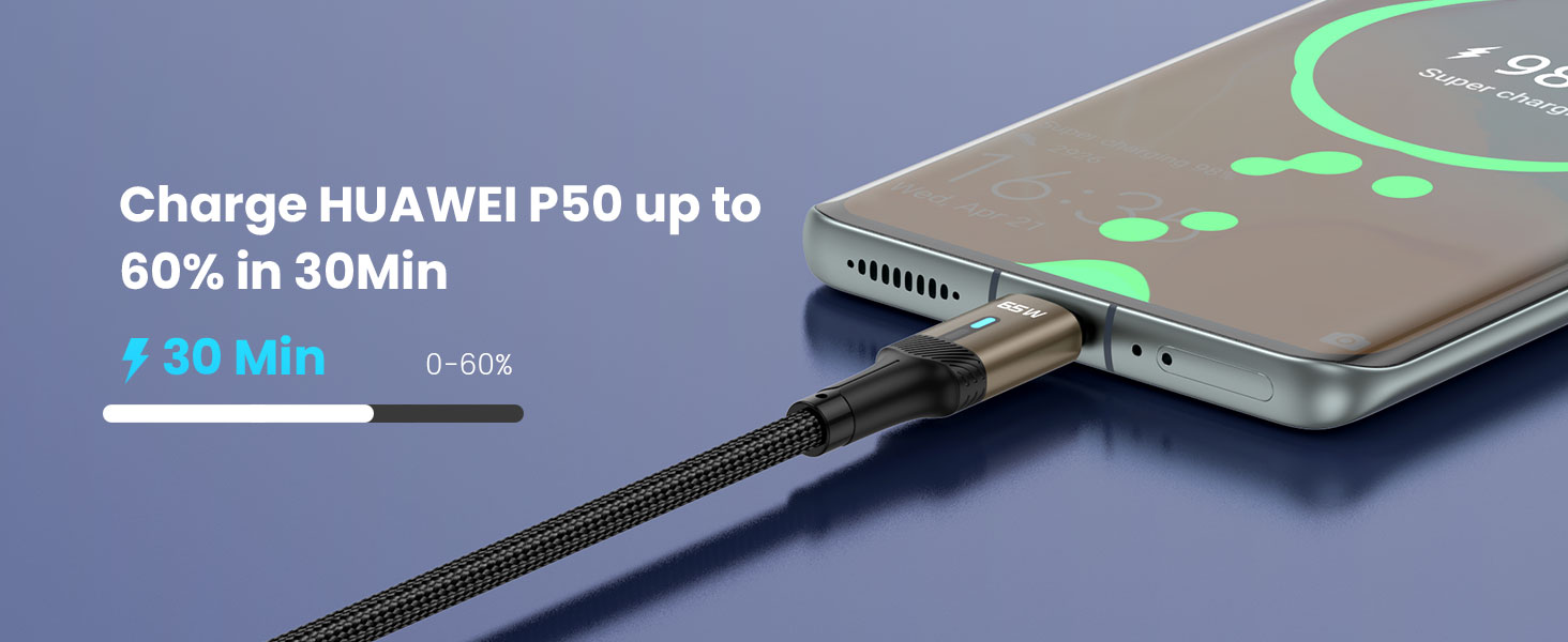 BO-X330CC 65W USB-C Cable for HUAWEI