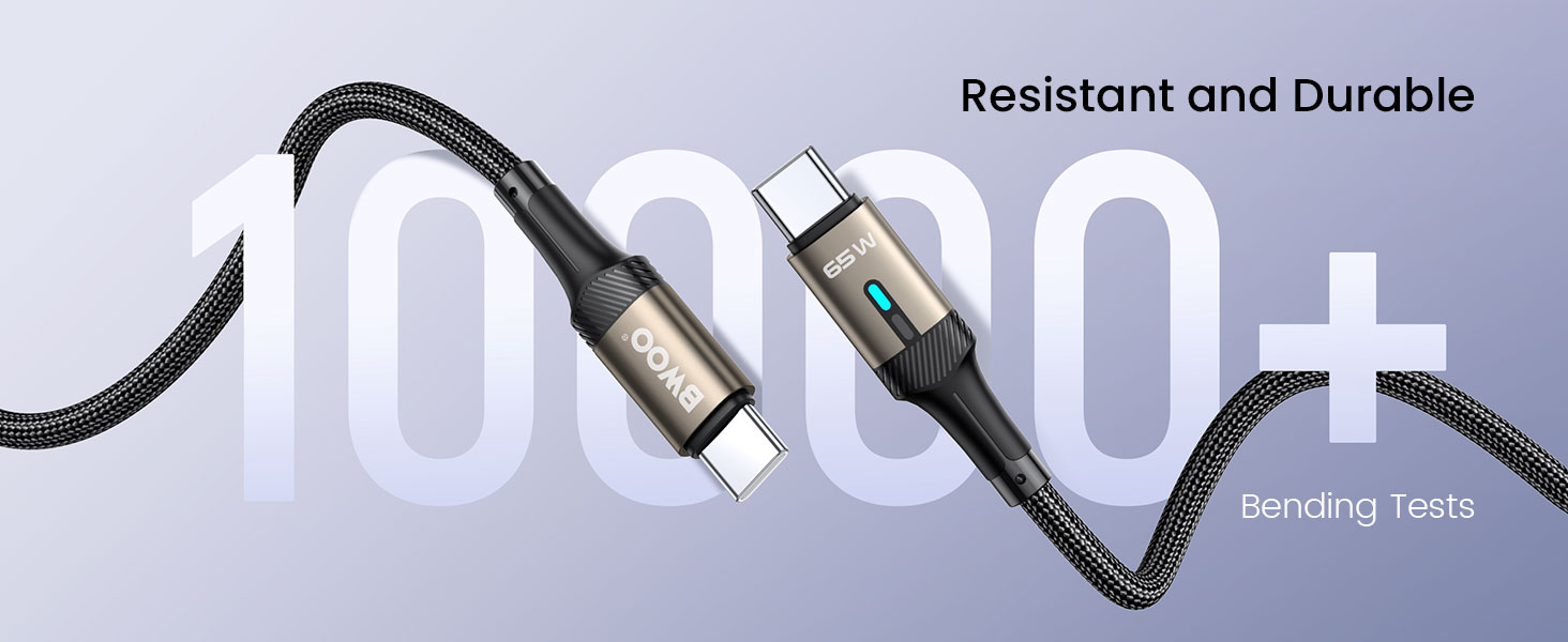 BO-X330CC 65W USB-C Cable through Bending Tests