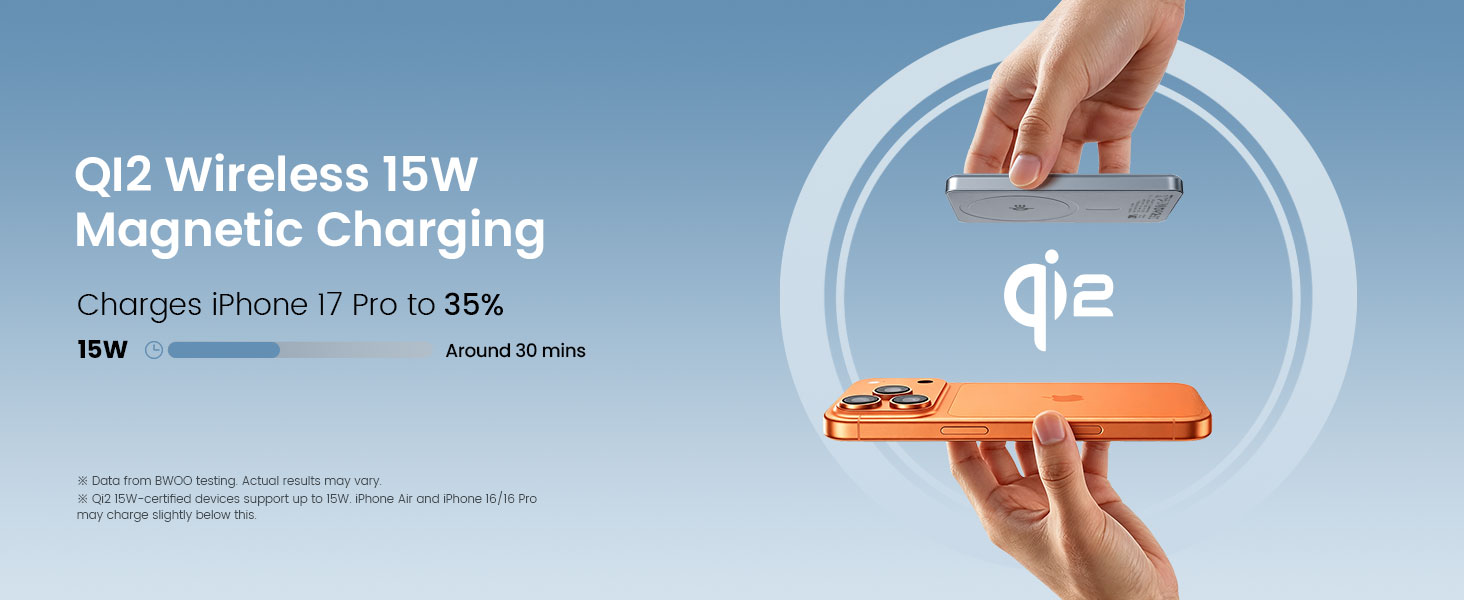 Qi2 15W Wireless Charging