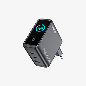 BWOO 100W 3 Ports GaN Charger with LED UI