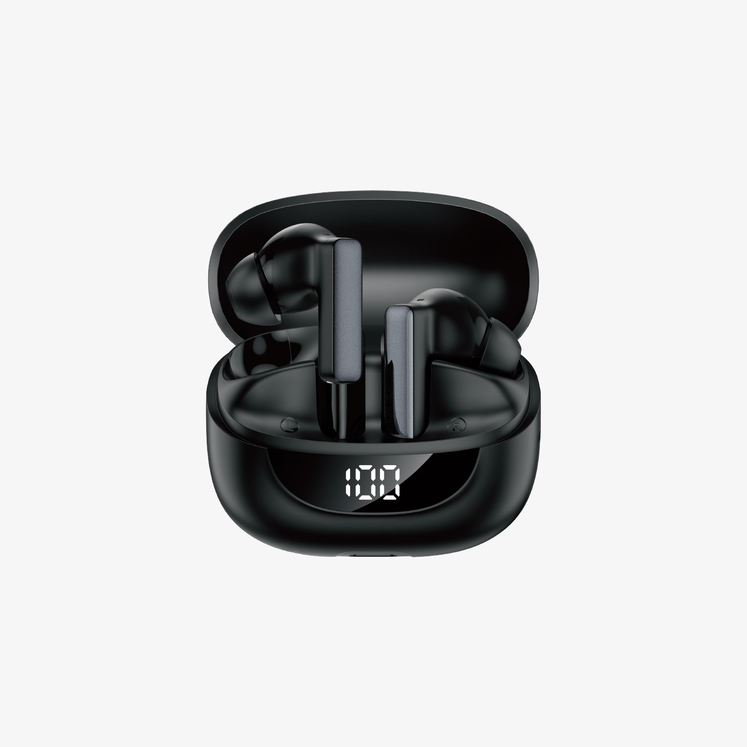 BWOO Wireless Earbuds with Replaceable Battery in Black