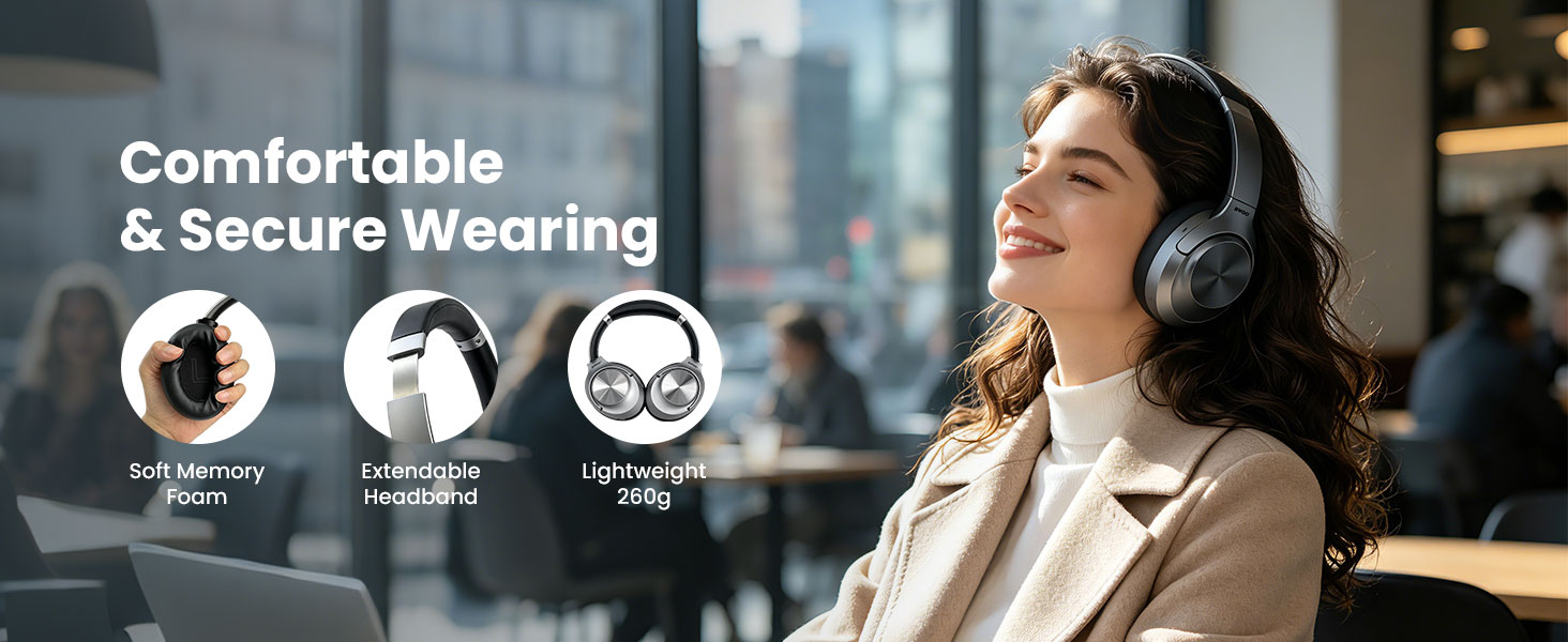 BWOO Over-Ear Headphone with Extendable Headband