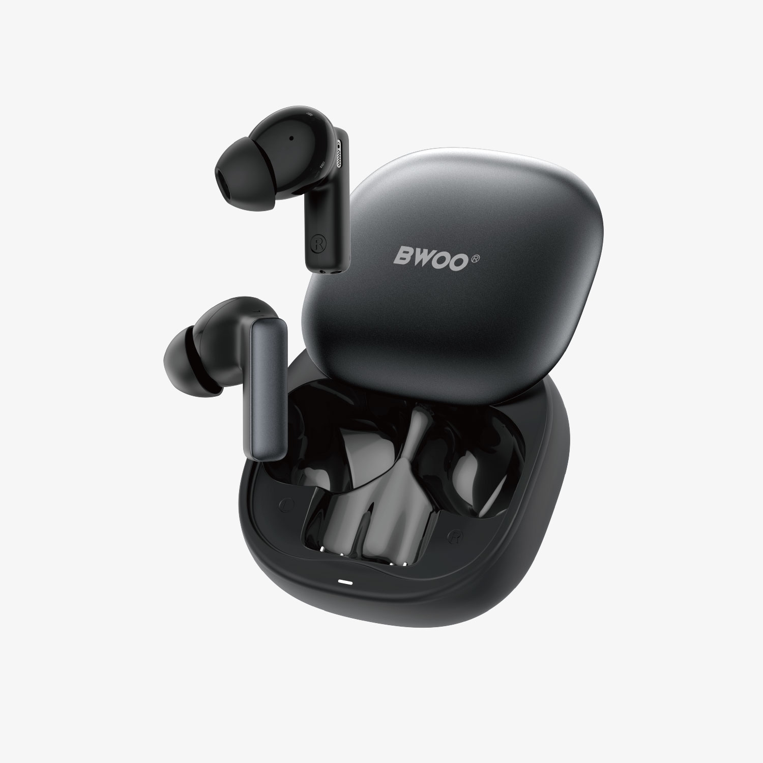 BWOO BO-BW52 wireless earbuds in black