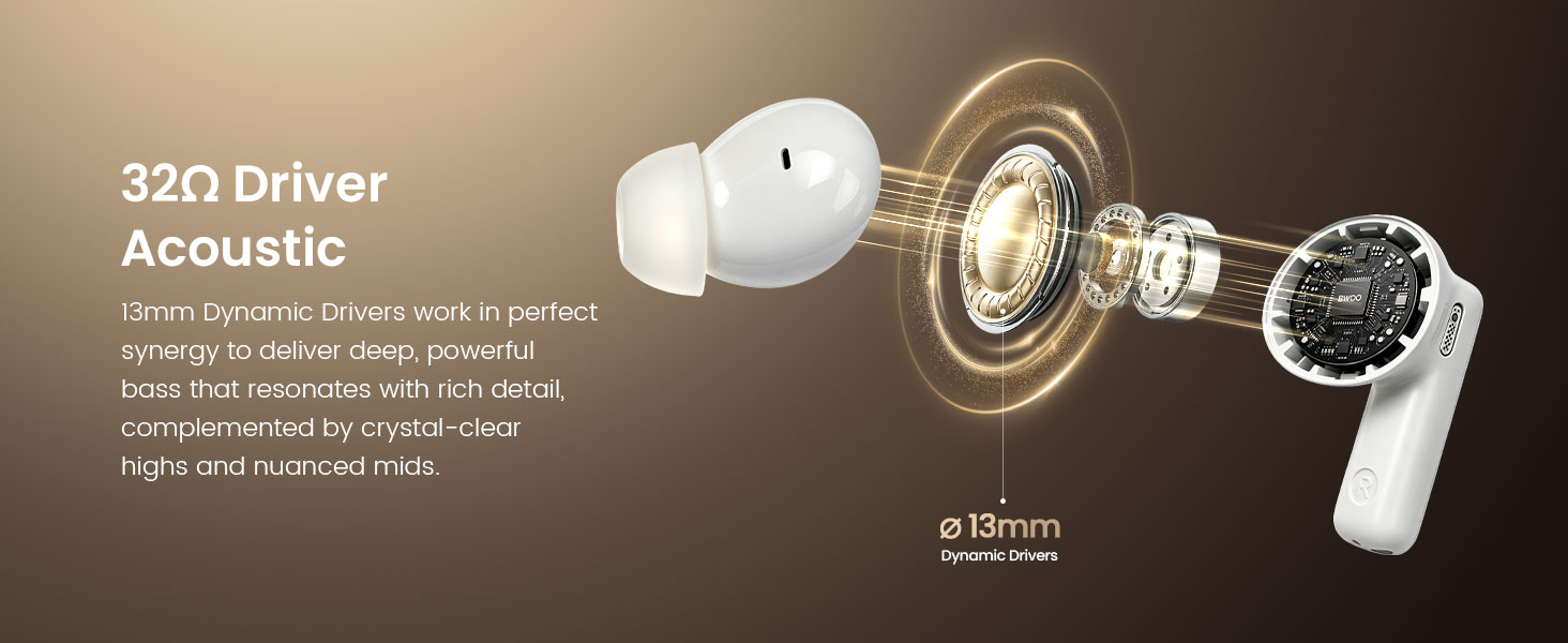 BWOO noise cancelling tws earbuds