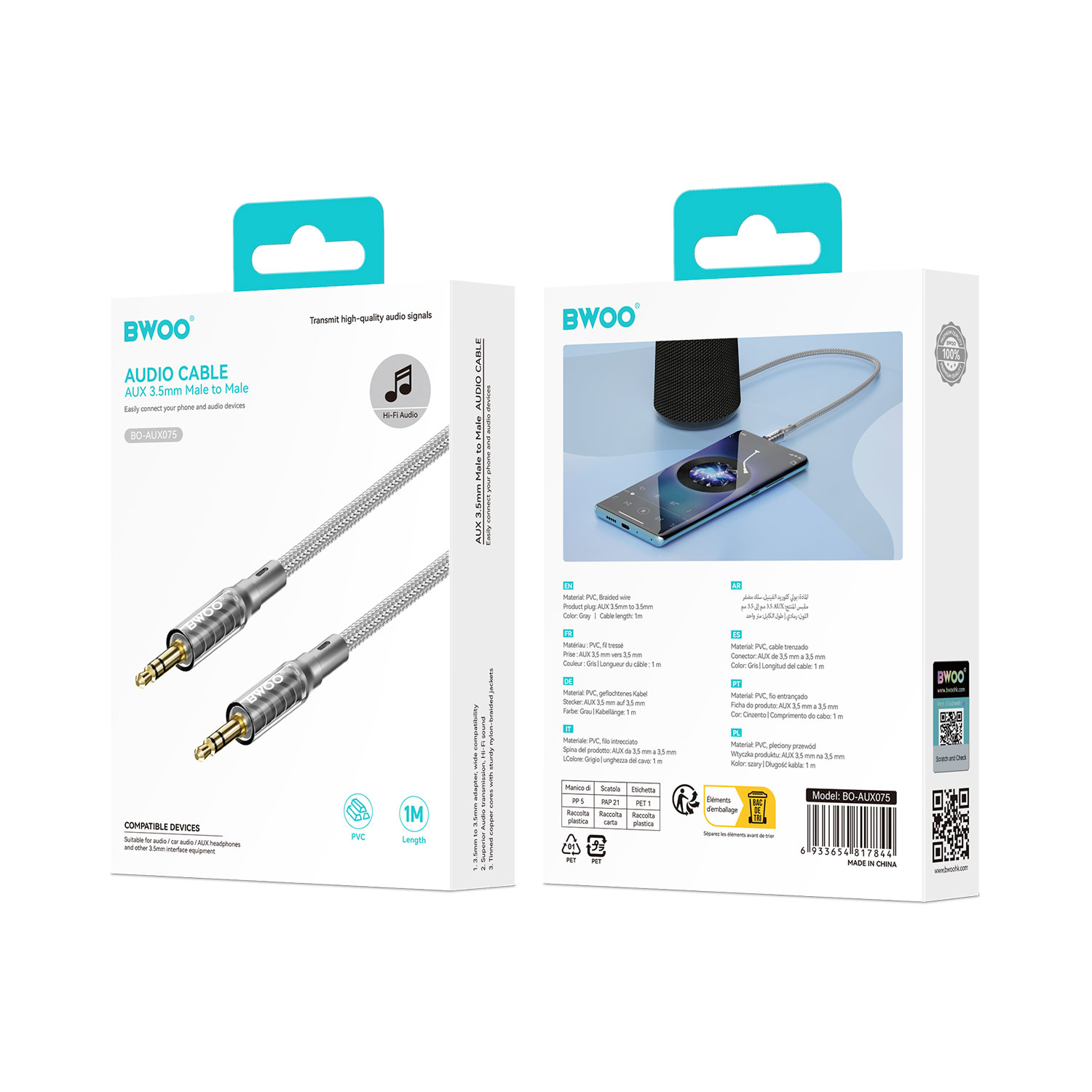 BWOO Headphone AUX Cable
