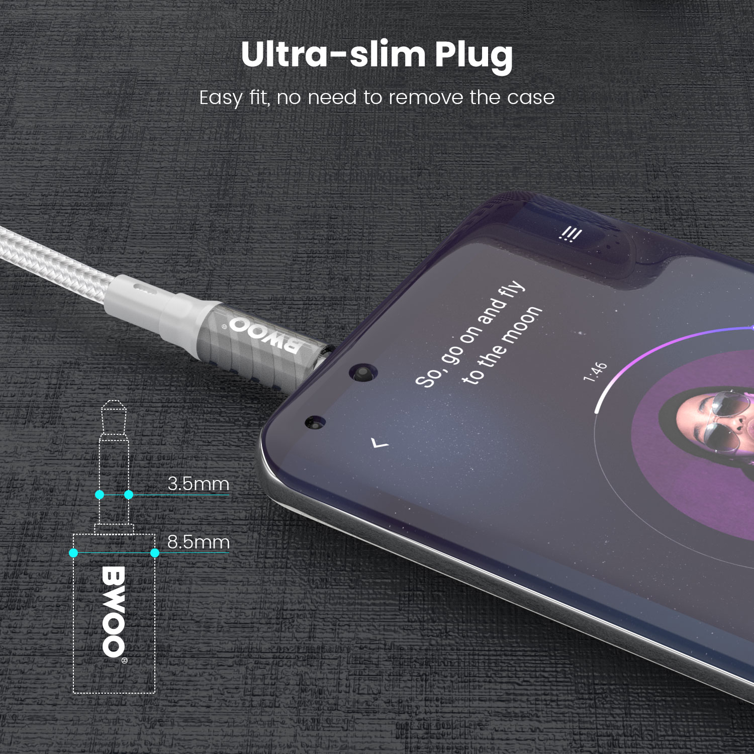 BWOO Professional 3.5mm Audio Cable