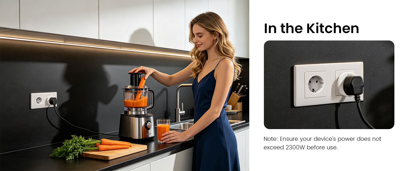 BWOO travel adapter can be used at the kitchen