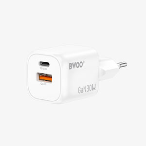 BWOO 2-Port 30W GaN USB-C Charger