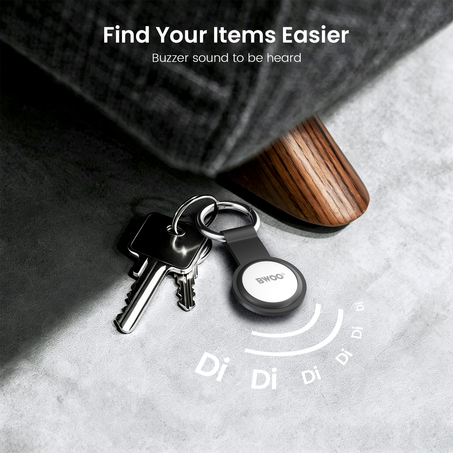 BWOO Smart Tracker Tag for Keys and Personal Items