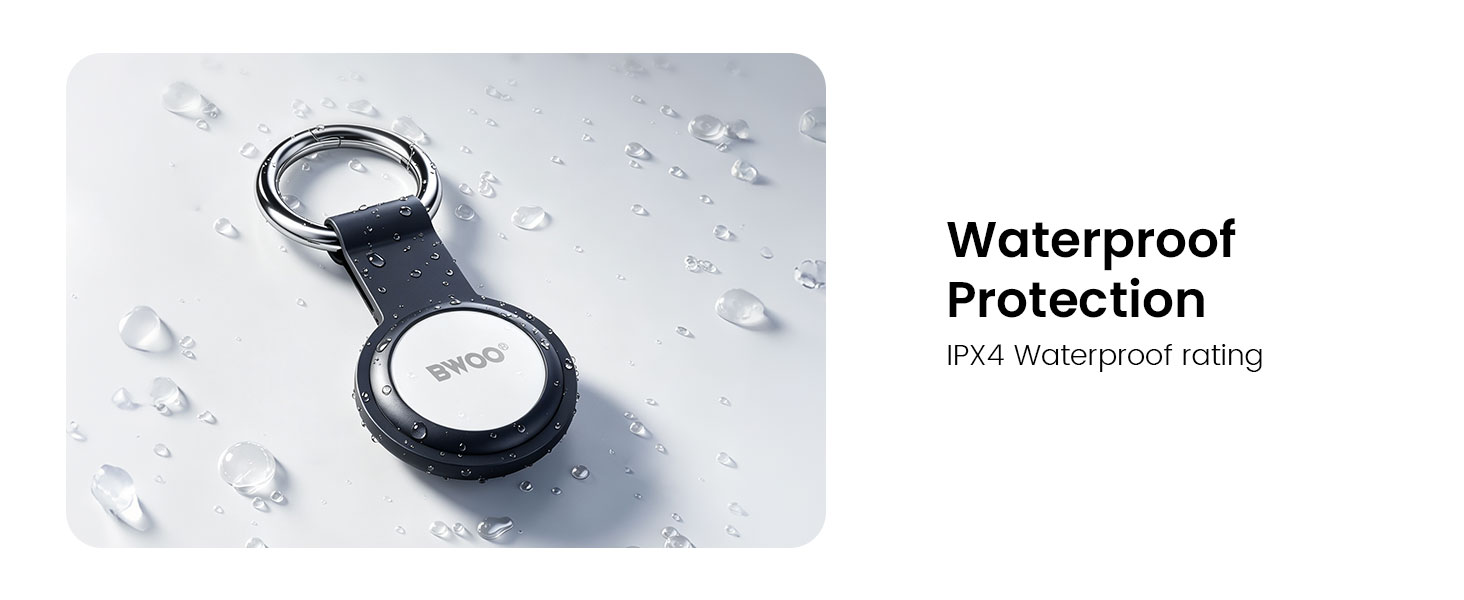 BWOO Smart Item Tracker with IPX4 Protection